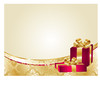gold & red luxury birthday card