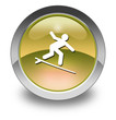 Yellow Glossy Pictogram "Surfing"