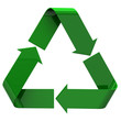 Illustration: Recycle icon, 3d image Recycle icon, 3d image
