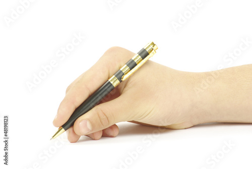 Photo: pen in hand pen in hand