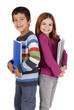 kids isolated in white
