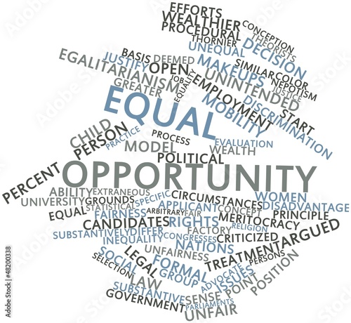 Illustration: Word cloud for Equal opportunity Word cloud for Equal opportunity