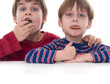 boys eating biscuits