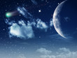 Moonlight. Abstract natural backgrounds for your design