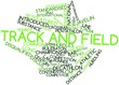 Word cloud for Track and field