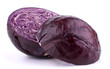 Red cabbage isolated on white