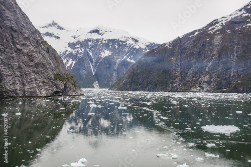 Photo: Calm Water in Alaska with Ice Chunks Calm Water in Alaska with Ice Chunks