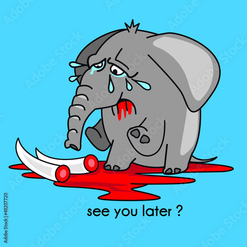 Vector: éléphant, massacre, protection, ivoire, commerce, faune, éléphant, massacre, protection, ivoire, commerce, faune,
