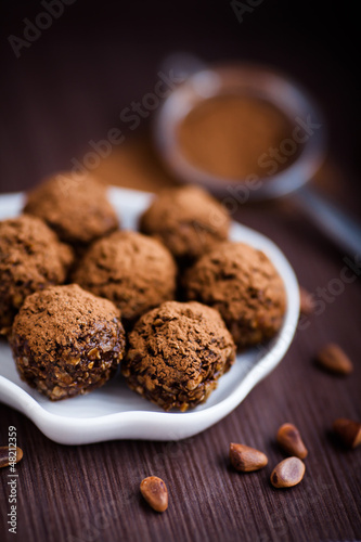 Photo: Chocolate truffles Chocolate truffles