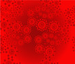 Patterned floral red background