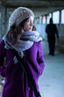 Photo: Worried Woman Stalked by a Man Worried Woman Stalked by a Man