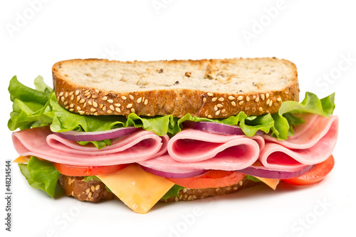Photo: sandwich with ham, cheese and tomato sandwich with ham, cheese and tomato