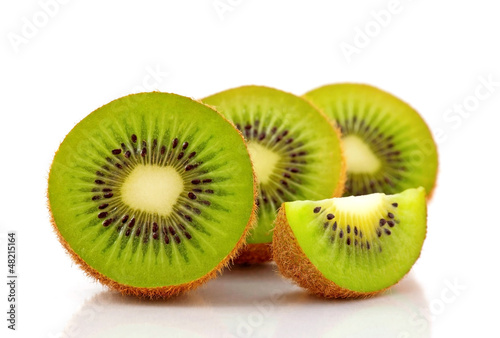 Photo: Kiwi fruit isolated on white background Kiwi fruit isolated on white background