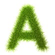 Grass style Cyrillic Alphabet Letters and Numbers