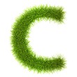 Grass style Cyrillic Alphabet Letters and Numbers