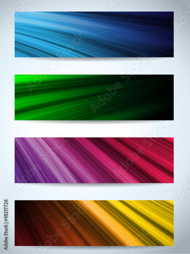 Vector: Colorful Web Banners Backgrounds Colorful Web Banners Backgrounds