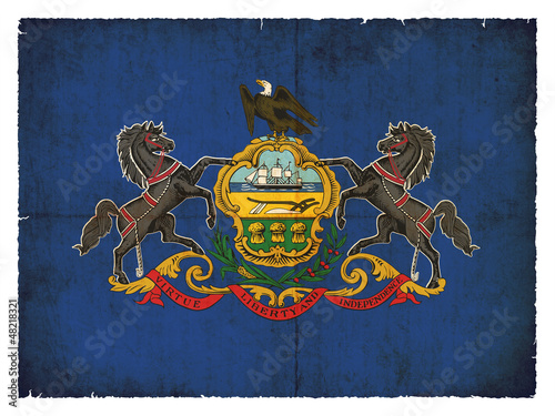 Illustration: Grunge-Flagge Pennsylvania (USA) Grunge-Flagge Pennsylvania (USA)