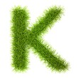 Grass style Cyrillic Alphabet Letters and Numbers