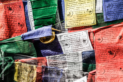 Photo: Buddist prayer flags Buddist prayer flags