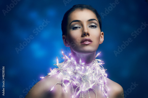 Photo: girl in the lights girl in the lights