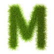 Grass style Cyrillic Alphabet Letters and Numbers