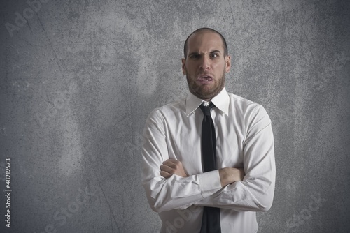 Photo: Disgusted businessman Disgusted businessman