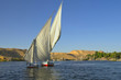 Photo: Typical sailing on the Nile. (near Aswan, Egypt). Typical sailing on the Nile. (near Aswan, Egypt).