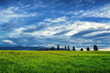 Field & clouds in the  evning