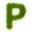 Grass style Cyrillic Alphabet Letters and Numbers