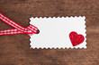 Label mit Herz