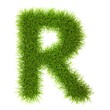 Grass style Cyrillic Alphabet Letters and Numbers