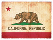 Grunge-Flagge Kalifornien (USA)