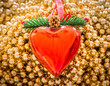 Photo: Heart shaped christmas decoration Heart shaped christmas decoration