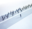 Ilustração: Outlier choosing his own path Outlier choosing his own path