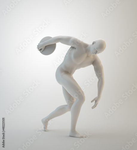 Illustration: A discobolus sculpture A discobolus sculpture