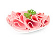 Photo: pieces of sliced ham pieces of sliced ham