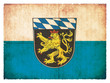 Grunge-Flagge Oberbayern (Bayern, Deutschland)