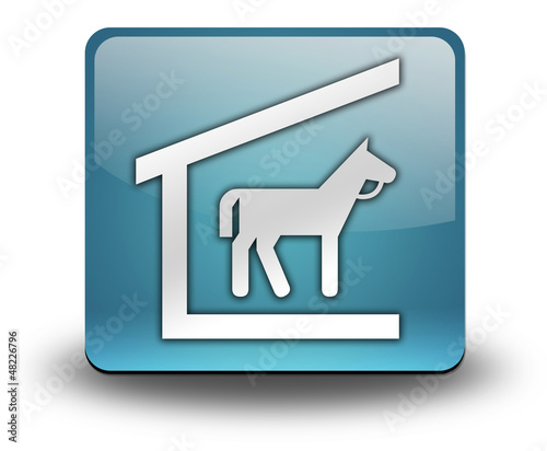 Illustration: Light Blue 3D Effect Icon "Stable" Light Blue 3D Effect Icon "Stable"