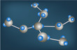 molecular structure, abstract background