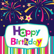 vector happy birthday card