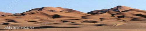 Photo: Sand Dunes Panorma in the Sahara Desert Sand Dunes Panorma in the Sahara Desert