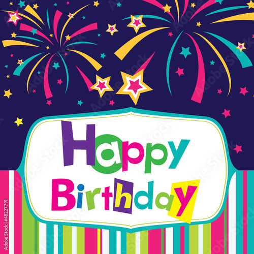 Vector: vector happy birthday card vector happy birthday card