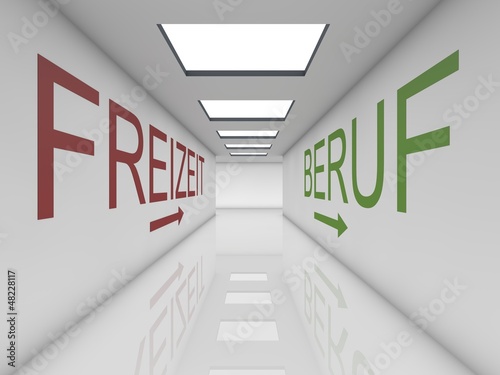 Illustration: Freizeit Beruf Freizeit Beruf