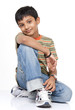 Indian boy in indoors