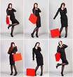 Shopping woman on the phone