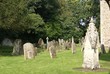 headstones in a graveyard
