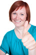 Eine lachende Frau
