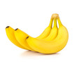 Banana fruits isolated on white background