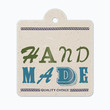 Vintage letterpress hanging label (hand made)