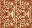 Vintage beige abstract ornate flowers seamless pattern